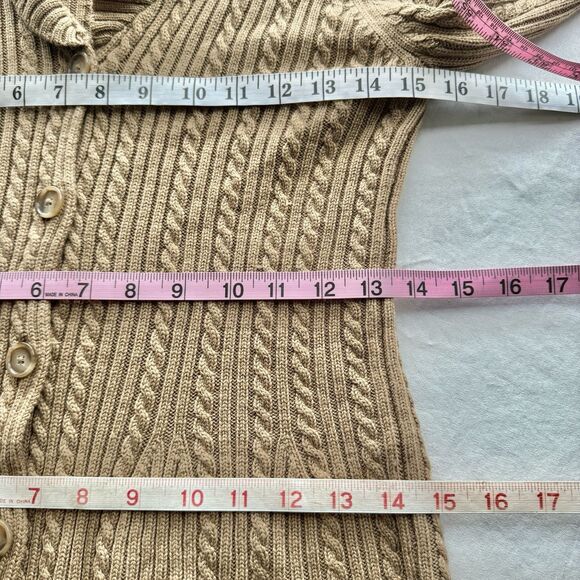 Ann Taylor Womens Sweater Medium Cardigan Grannycore Light Academia Long Sleeve - Picture 5 of 16
